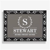 Laurel Wreath Personalized Monogram Doormats - 31282