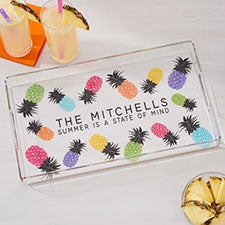 Pineapple Party Personalized Acrylic Serving Tray - 31286