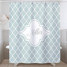 Geometric Pattern Personalized Shower Curtain - 31305