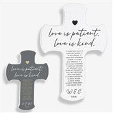 Love Is Patient Personalized Wedding Cross - 31318