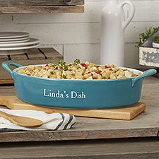 Personalized Classic Ceramic Oval Baking Dish - 31333