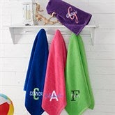 Playful Name Embroidered Beach Towels - 31372