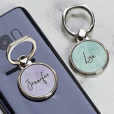Watercolor Personalized Phone Ring Holder - 31378