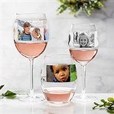 Photo Collage Personalized Wine Glasses - 31390