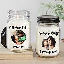 Photo Message for Her Personalized Farmhouse Candle Jar - 31451