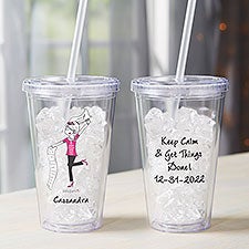 Busy Bride philoSophies Personalized Acrylic Insulated Tumbler - 31452