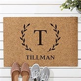 Laurel Initial Personalized Synthetic Coir Doormats - 31458