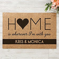 Home With You Personalized Synthetic Coir Doormats - 31459