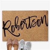 Bold Family Name Personalized Synthetic Coir Doormats - 31465