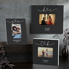 Drawn Together By Love Personalized Engagement Picture Frames - 31491