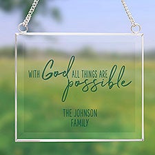 Spiritual Quotes Personalized Glass Suncatcher - 31513