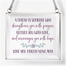 My Friend Personalized Glass Suncatcher - 31517