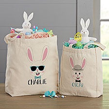 Build Your Own Boy Bunny Personalized Easter Tote Bags - 31520