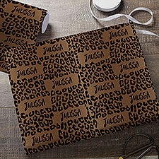 Leopard Print Personalized Wrapping Paper - 31559