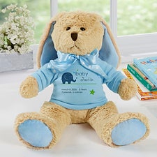 New Arrival Personalized Baby Tan Plush Bunny  - 31596