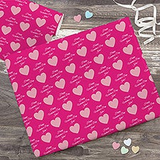 Icon Step  Repeat Personalized Valentines Day Wrapping Paper - 31610