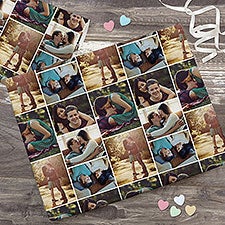 Valentines Day Photo Collage Personalized Photo Wrapping Paper - 31616