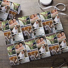 Wedding Photo Collage Personalized Photo Wrapping Paper - 31617
