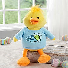 Get Well Personalized Plush Duck  - 31633