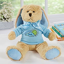 Get Well Personalized Tan Plush Bunny  - 31638