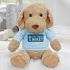 God Bless Personalized Plush Dog  - 31640