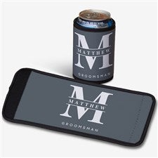 Lavish Groomsmen Wedding Personalized Can  Bottle Wrap - 31660