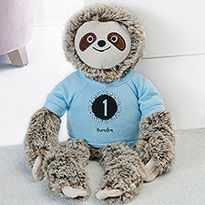 Its Your Birthday Personalized Birthday Plush Sloth  - 31669