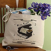 Personalized Canvas Tote Bag - Piano Design - 3167
