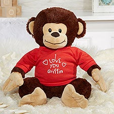 All My Love Personalized Plush Monkey Stuffed Animal - 31680