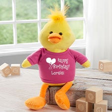 Personalized Plush Duck - Happy Birthday - 31688