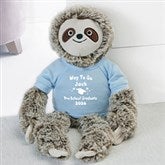 Congrats! Grad Personalized Plush Sloth  - 31724