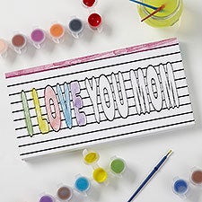Paint It! DIY Personalized Coloring Canvas Prints For Mom - 31734