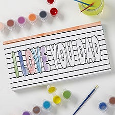 Paint It! DIY Personalized Coloring Canvas Prints For Dad - 31735