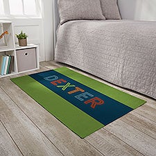 Boys Colorful Name Personalized Kids Room Area Rugs - 31736