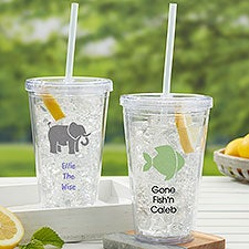 Choose Your Icon Personalized Animals Insulated Tumbler for Kids - 31759