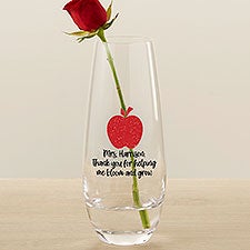 Choose Your Icon Personalized Printed Teacher Bud Vase - 31817