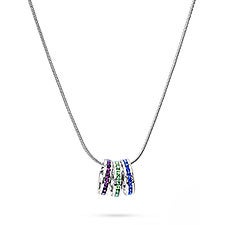 Stackable Birthstone Eternity Charm Necklace - 31858D