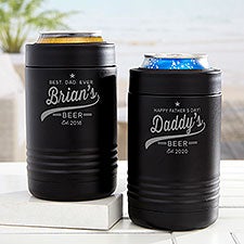 Father’s Day Personalized Stainless Insulated Beer Can Holder - 31884
