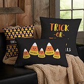 Candy Corn Family Personalized Halloween Throw Pillows - 31898