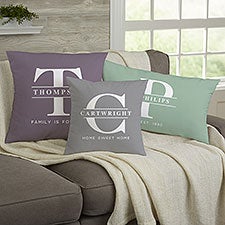 Lavish Last Name Personalized Throw Pillows - 31903