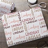 Repeating Name Personalized Wrapping Paper - 31932