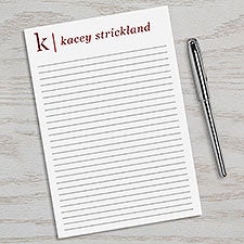 Modern Monogram Personalized Notepad - 31936