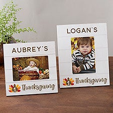 Babys First Thanksgiving Personalized Shiplap Frames - 31941