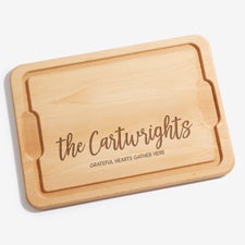 Seasonally Script Personalized Maple Cutting Boards - 31952