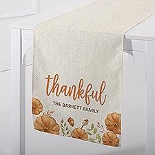 Seasonally Script Personalized Fall Table Runners - 31954