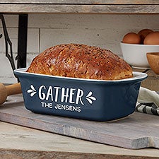 Gather & Gobble Personalized Classic Ceramic Loaf Pan - 31982
