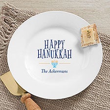 Happy Hanukkah Personalized Appetizer Plate - 31998