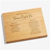 Favorite Family Recipe Personalized Bamboo Cutting Boards - 32002