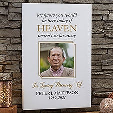 Celebration Of Life Personalized Memorial Photo Canvas Prints - 32022
