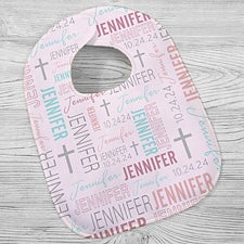 Christening Day For Her Personalized Baby Bibs - 32069